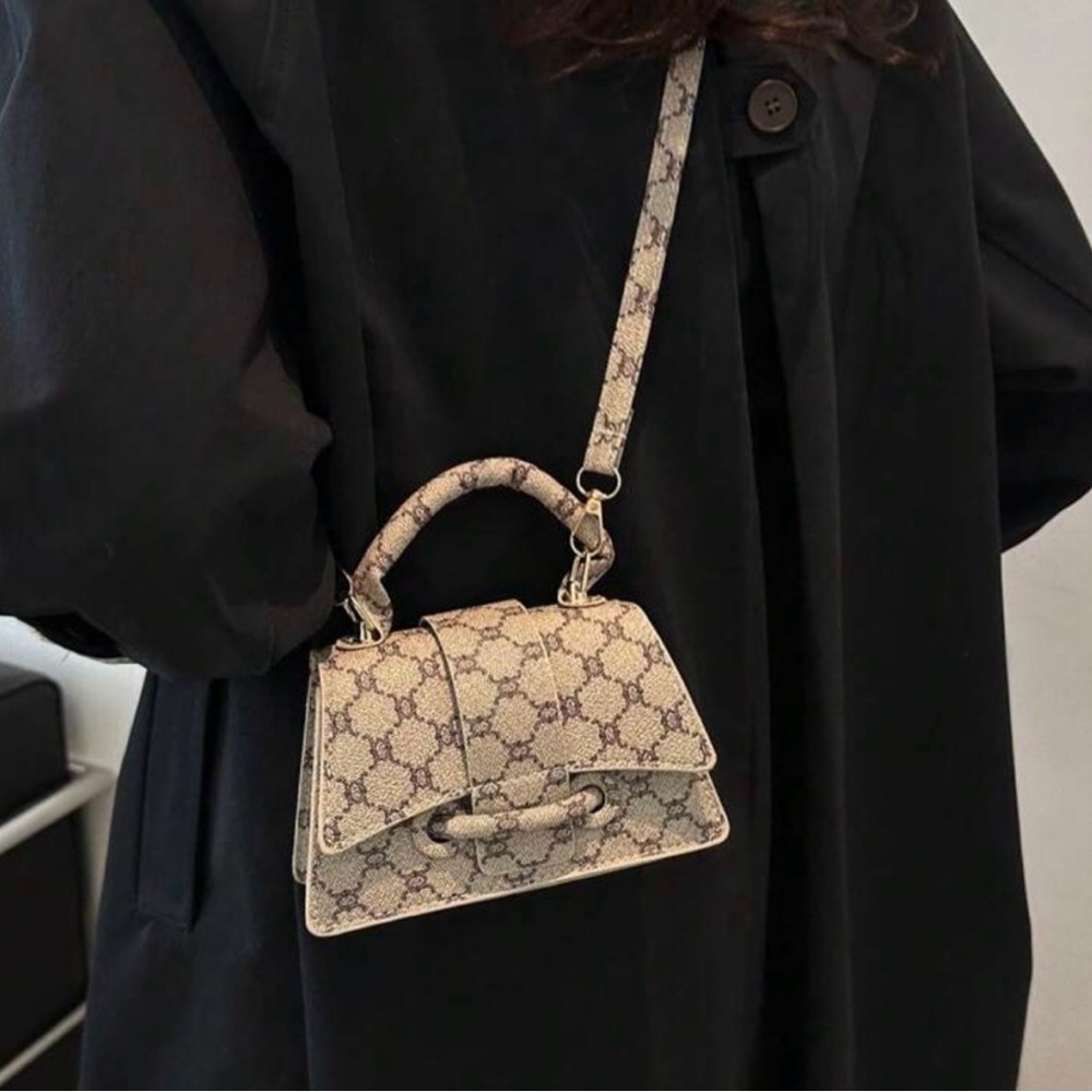 Boho Vegan Leather Mini Crossbody Bag - Picture 2 of 5